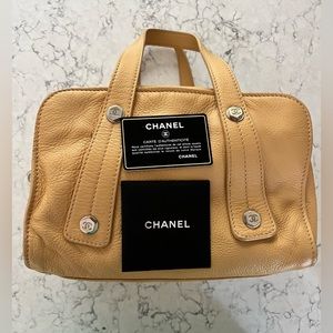 CHANEL Leather Bag With Authenticity Card & Tags